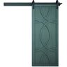 VeryCustom 42 in. x 84 in. Hollywood Caribbean Wood Sliding Barn Door with Hardware Kit