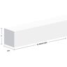 MTRIM Baseboard-Prepainted-5/8 in. Height x 1 Width x 8 ft. Depth - EPS Composite White Deco Moulding (ProPack 30 Eaches)