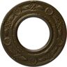 Ekena Millwork 8" x 3-7/8" I.D. x 1/2" Daniela Urethane Ceiling Medallion (Fits Canopies upto 3-7/8"), Brass