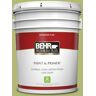 BEHR PREMIUM PLUS 5 gal. #410D-4 Asparagus Flat Low Odor Interior Paint & Primer