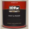 BEHR PREMIUM PLUS 1 qt. #T13-8 Matrix Flat Exterior Paint & Primer