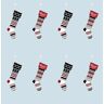 NextWall Powder Blue and Red Stockings Peel and Stick Wallpaper (Covers 30.75 sq. ft.)