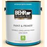 BEHR PREMIUM PLUS 1 gal. #330A-1 Bonnie Cream Satin Enamel Low Odor Interior Paint & Primer