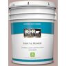 BEHR PREMIUM PLUS 5 gal. #N150-3 Cocoa Craving Satin Enamel Low Odor Interior Paint & Primer