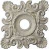 Ekena Millwork 1-1/2 in. x 18 in. x 18 in. Polyurethane Crawley Ceiling Medallion, Pot of Cream Crackle