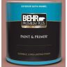 BEHR PREMIUM PLUS 1 qt. #S170-5 Smoke Bush Rose Satin Enamel Exterior Paint & Primer