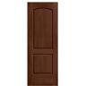 JELD-WEN 24 in. x 80 in. Continental Milk Chocolate Stain Molded Composite MDF Interior Door Slab