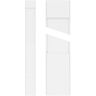 Ekena Millwork 2 in. x 5 in. x 96 in. Smooth PVC Pilaster Moulding with Standard Capital and Base (Pair)