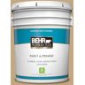 BEHR PREMIUM PLUS 5 gal. #N290-5 Pocket Watch Satin Enamel Low Odor Interior Paint & Primer