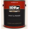 BEHR PREMIUM PLUS 1 gal. #W-F-210 Nude Flat Exterior Paint & Primer