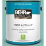 BEHR PREMIUM PLUS 1 gal. #T14-1 Ocean Liner Satin Enamel Low Odor Interior Paint & Primer