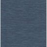 NextWall Naval Blue and Metallic Silver Cyrus Faux Grasscloth Vinyl Peel and Stick Wallpaper Roll (30.75 sq. ft.)