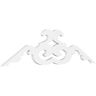 Ekena Millwork Pitch Benson 1 in. x 60 in. x 20 in. (7/12) Architectural Grade PVC Gable Pediment Moulding