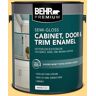 BEHR PREMIUM 1 gal. #P260-4 Banana Mania Semi-Gloss Enamel Interior/Exterior Cabinet, Door & Trim Paint