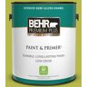 BEHR PREMIUM PLUS 1 gal. #400B-6 Japanese Fern Semi-Gloss Enamel Low Odor Interior Paint & Primer