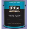 BEHR PREMIUM PLUS 1 gal. #PPU16-05 Lily of the Nile Satin Enamel Exterior Paint & Primer