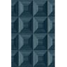 Seabrook Designs Blue Squared Away Geometric Embossed Vinyl Unpasted Wallpaper Roll (60.75 sq. ft.)