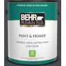 BEHR PREMIUM PLUS 1 gal. #N560-7 Limo-Scene Semi-Gloss Enamel Low Odor Interior Paint & Primer