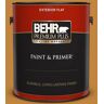 BEHR PREMIUM PLUS 1 gal. #M260-7 Back to School Flat Exterior Paint & Primer