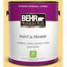 BEHR PREMIUM PLUS 1 gal. #P260-4 Banana Mania Eggshell Enamel Low Odor Interior Paint & Primer