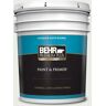 BEHR PREMIUM PLUS 5 gal. #N410-1 Silence Satin Enamel Exterior Paint & Primer