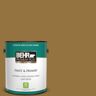 BEHR PREMIUM PLUS 1 gal. #330D-7 Sconce Gold Semi-Gloss Enamel Low Odor Interior Paint & Primer