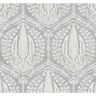 Seabrook Designs Horizon Grey Cyrus Harvest Nonwoven Paper Unpasted Wallpaper Roll 60.75 sq. ft.