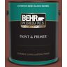 BEHR PREMIUM PLUS 1 gal. #S150-7 Fire Roasted Semi-Gloss Enamel Exterior Paint & Primer