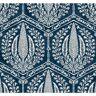 Seabrook Designs Rich Navy Cyrus Harvest Nonwoven Paper Unpasted Wallpaper Roll 60.75 sq. ft.