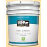 BEHR PREMIUM PLUS 5 gal. #P270-3 Sunflower Seed Satin Enamel Low Odor Interior Paint & Primer