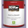 BEHR PREMIUM PLUS 1 gal. #S570-4 Night Music Flat Low Odor Interior Paint & Primer