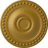 Ekena Millwork 19-1/8 in. x 1 in. Foster Urethane Ceiling Medallion (Fits Canopies upto 5-5/8 in.) Hand-Painted Pharaohs Gold