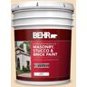 BEHR 5 gal. #YL-W01 Spinning Silk Flat Interior/Exterior Masonry, Stucco and Brick Paint