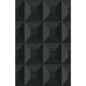 Seabrook Designs Ebony Squared Away Geometric Embossed Vinyl Unpasted Wallpaper Roll (60.75 sq. ft.)