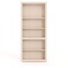 InvisiDoor 36 in. x 80 in. Flush Mount Assembled Maple Unfinished Wood 4-Shelf Interior Bookcase Door