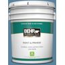 BEHR PREMIUM PLUS 5 gal. #BIC-38 Honest Blue Semi-Gloss Enamel Low Odor Interior Paint & Primer