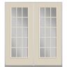 Masonite 60 in. x 80 in. Canyon View Prehung Left-Hand Inswing 15 Lite Steel Patio Door with No Brickmold in Vinyl Frame