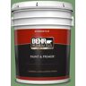 BEHR PREMIUM PLUS 5 gal. #PPU11-03 Botanical Green Flat Exterior Paint & Primer