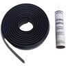 Action Industries Storm Shield 20 ft. Garage Door Threshold Weather Seal with 10.3 oz. Adhesive Caulk Tube