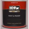 BEHR PREMIUM PLUS 1 qt. #MQ1-36 Object of Desire Flat Exterior Paint & Primer