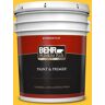 BEHR PREMIUM PLUS 5 gal. #330B-7 Sunflower Flat Exterior Paint & Primer