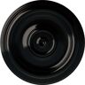 Ekena Millwork 12 in. x 1 in. Traditional Urethane Ceiling Medallion (Fits Canopies upto 2-3/4 in.), Black Pearl