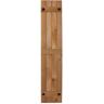 Design Craft MIllworks Porter 12 in. x 37 in. Cedar Board and Batten Shutters Pair in Natural