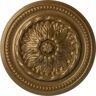 Ekena Millwork 15-3/4 in. x 1-7/8 in. Chester Urethane Ceiling Medallion (Fits Canopies upto 2-1/4 in.), Pale Gold