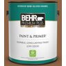 BEHR PREMIUM PLUS 1 gal. #260F-7 Caramel Latte Semi-Gloss Enamel Low Odor Interior Paint & Primer