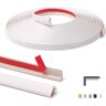 Art3d White 20 ft. L Glossy PVC Corner Trim Peel and Stick for Tile and Wall Edges