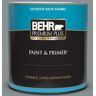 BEHR PREMIUM PLUS 1 qt. #MQ5-29 Gotham Gray Satin Enamel Exterior Paint & Primer