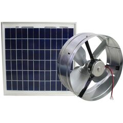 Maxx Air 433 CFM Mill Electric Powered Gable Mount Solar Attic Fan