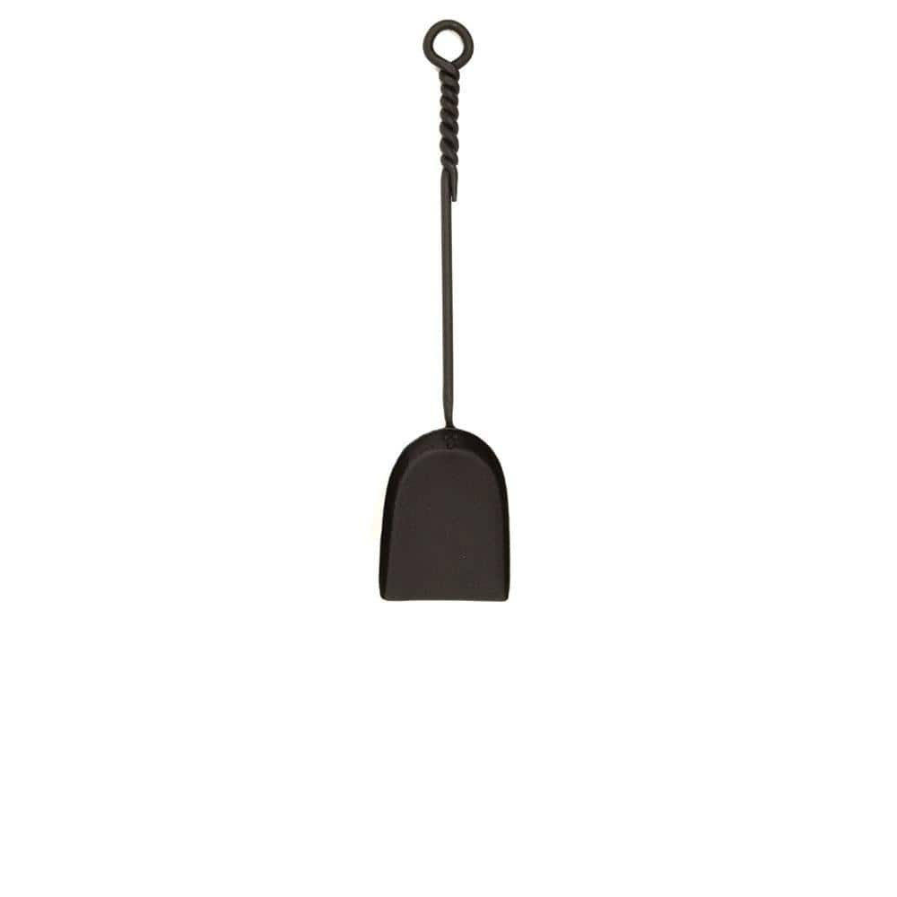 ACHLA DESIGNS 18 in. Tall Black Mini Rope Design Fireplace Shovel Tool