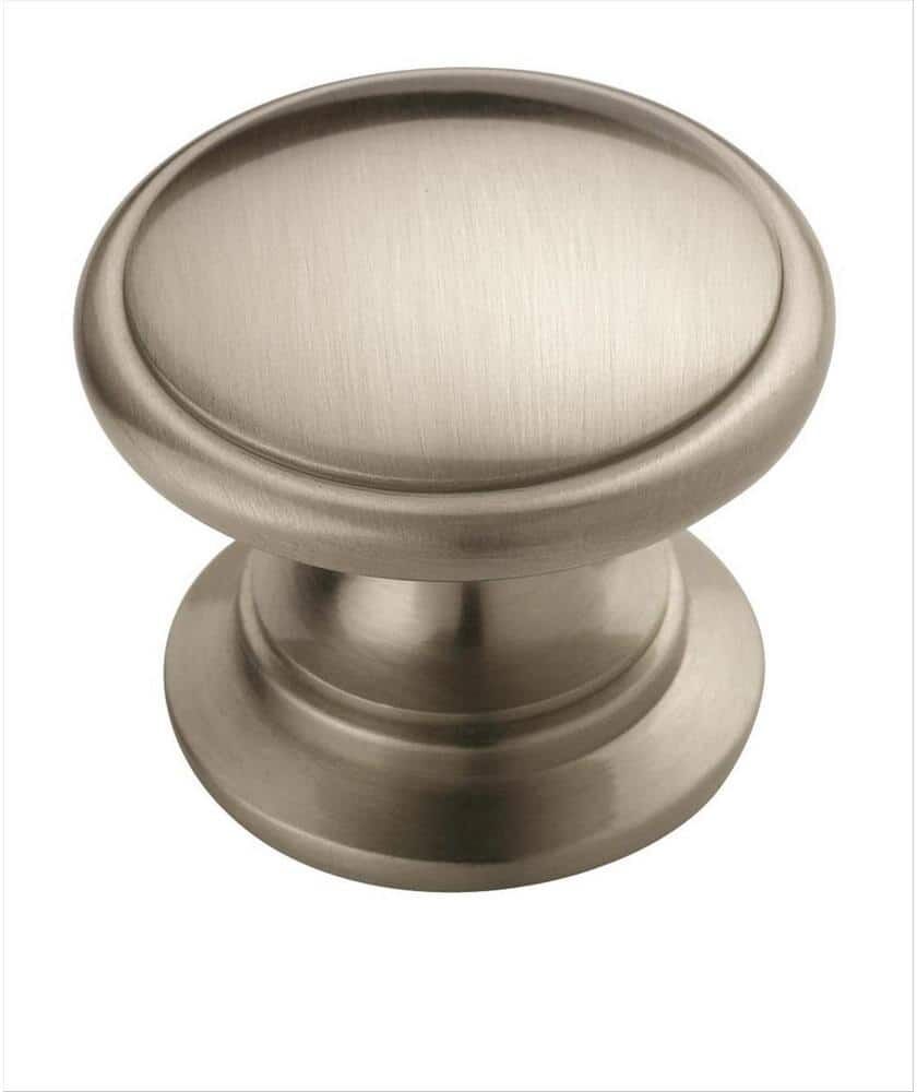 Amerock Allison Value 1-1/4 in. (32 mm) Dia Satin Nickel Round Cabinet Knob (10-Pack)